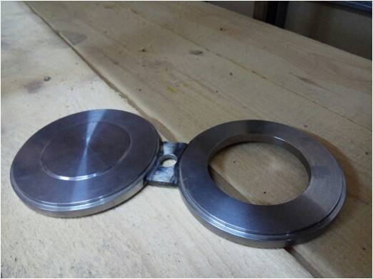 Заглушки фланцовые, поворотные с рукояткой